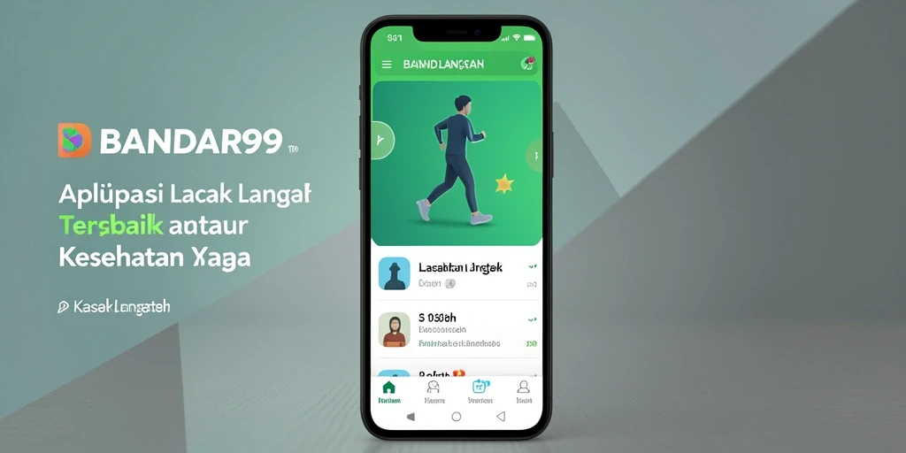 Antarmuka aplikasi BANDAR99 yang menampilkan pelacakan langkah dengan jelas.
