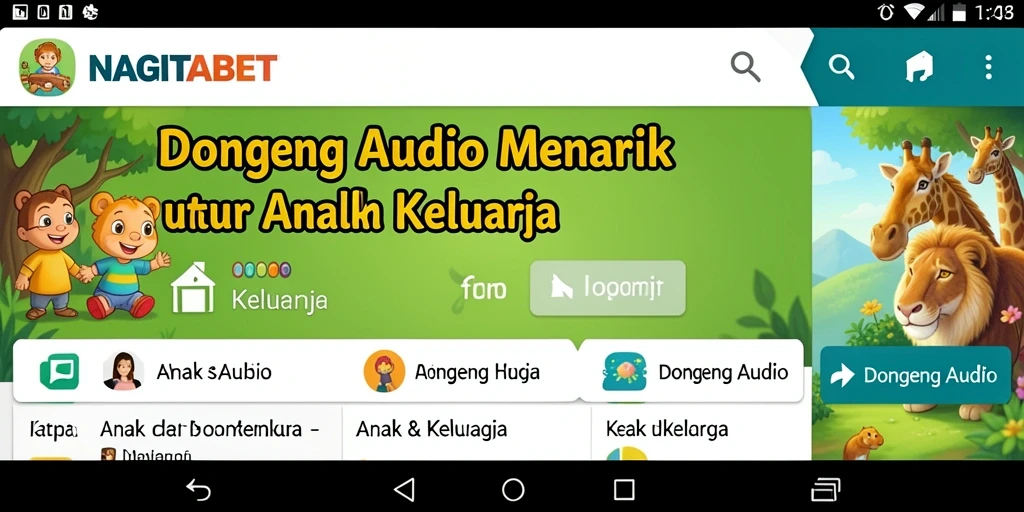 Antarmuka aplikasi NAGITABET yang menarik dan ramah pengguna.