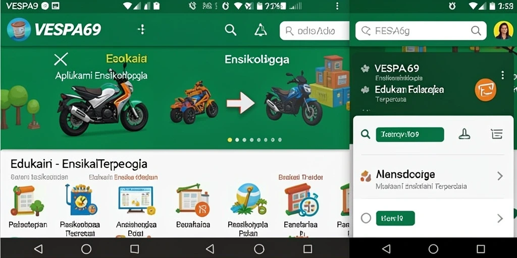 Tampilan antarmuka VESPA69 yang informatif dan mudah dinavigasi.